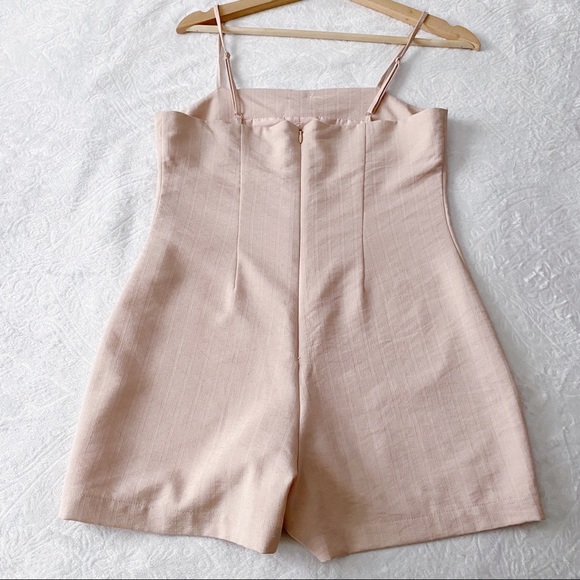 Pink Button Down Romper - Picture 7 of 9